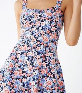 Floral Print Sleeveless Dress