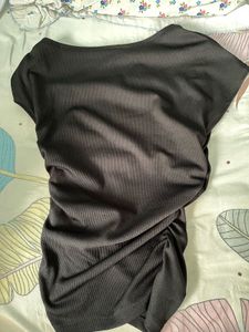 Off-Shoulder Black Top