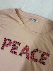 PEACE Floral Graphic Tee