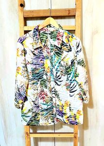 Multicolour Cotton Shirt Size-44