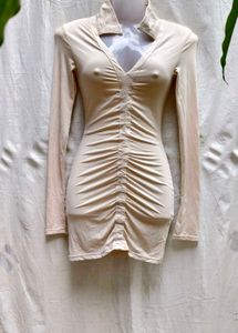 2196 SEXY CENTER RUCHED BODYCON