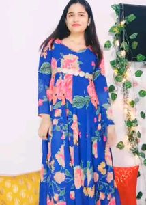 Myntra (Rs. 1899) Floral Print Anarkali Kurta Set