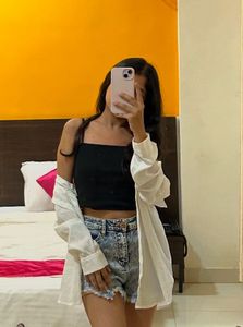 High Rise Denim Shorts
