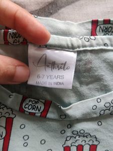 Popcorn Print Pajama Set