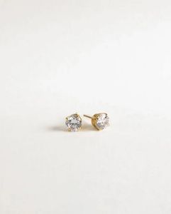 Classic Round Stud Earrings