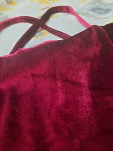 Hot Maroon Dress ♥️