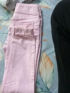 Light Pink Colour Jeans For girls