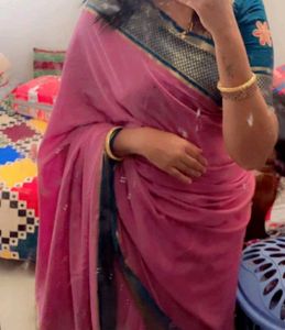 Elegant paster Pink Saree