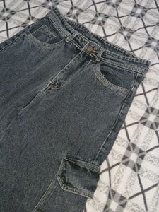 Charcoal Cargo Jeans
