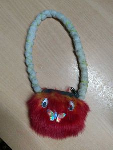 Cute Furry Butterfly Pouch