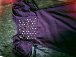 HANDWORKED TOP WITH BUTTERFLY SLEEVE