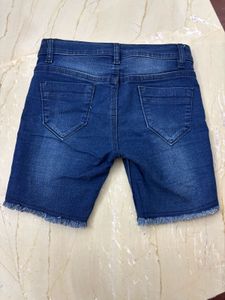 Distressed Denim Shorts