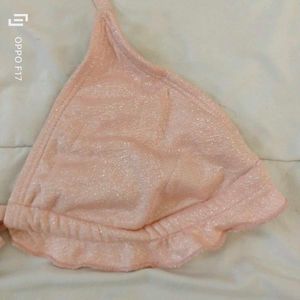 Pink Triangle Bikini Top