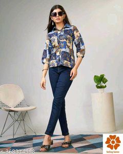 Stylish Patchwork Print Shirt
