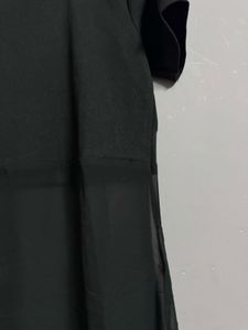 Black Kurta - Sheer Detail