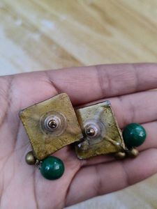 Terracotta Trishul Ethnic Earrings - Set of 2