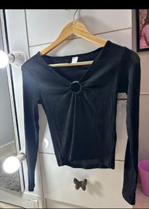 Black H&M Sheer Top
