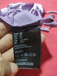 Shiny Party Wear Crop Top – H&amp;M – Size XS