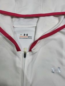 White Zip-Up Hoodie