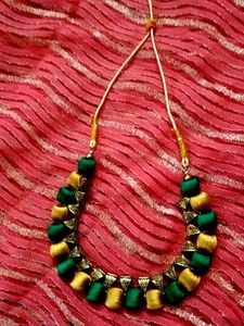 Silk Thread Necklace Set