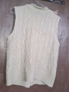 Vintage Sleeveless Cardigan Vest