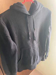 fashionable Black Hoodie For College And Winter