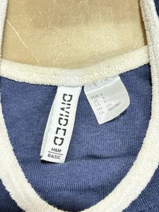 Blue Cropped Tank Top