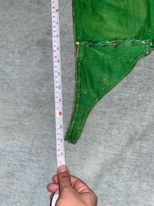 Green &amp; Gold Brocade Blouse