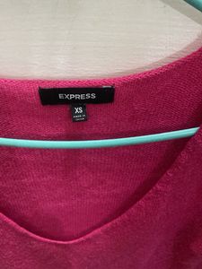 Express Pink Sweater Dress