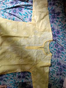 Lucknowi Chikankari Kurta Free Size Xxl
