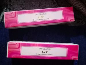 Myglamm Lit Creamy Matte Lipstick Peck Of 2