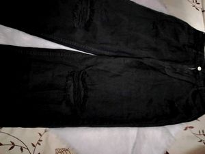Black Rugged Cargo Jeans