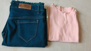 Zara Jeans &amp; Top Set