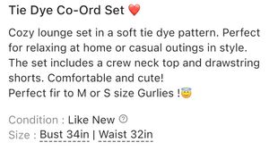 Peach Tie-Dye Co Ord Set❤️