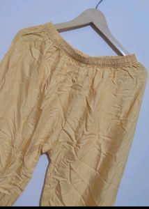 Cream Color Plazo For 30 Waist