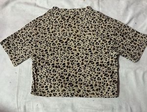 Animal Print Crop Top