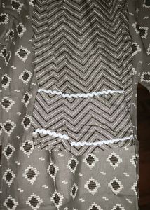 Grey Colour Kurti Set
