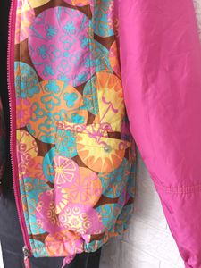 Imported Hooded Funky Patterned Jacket