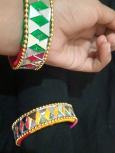 mirror work bangles