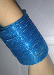 Blue Bangles Set, Size 2.4