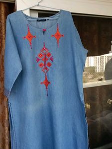 Denim Kurta In Good Condition  .