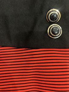 Long Skirt Red Stripes Size S, M , L, XL, XXL