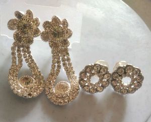 Sparkling Earring Set (2 Pairs)