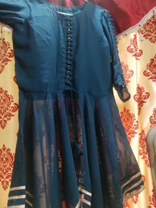 Elegant Blue Kurta Palazzo Set