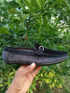 Black Velvet Loafers