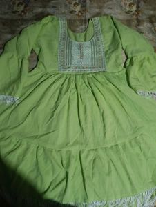 A Light Green Mini Dress