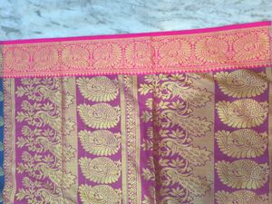 Elegant Blue &amp; Pink Saree
