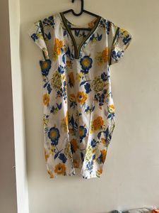 Floral Print Kurta