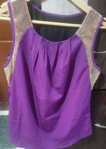 PURPLE SEQUENCE Y2K TOP