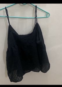 Black Cami Crop Top